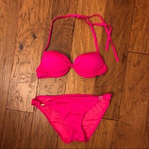 Victoria’s Secret Hot Pink Underwire Bikini